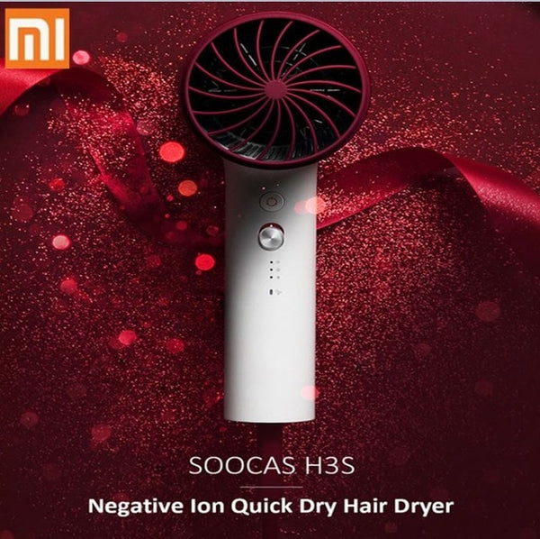 2018 New Xiaomi Soocare Soocas H3 Anion Hair Dryer Aluminum Alloy Body 1800W Air Outlet Anti-Hot Innovative Diversion Design