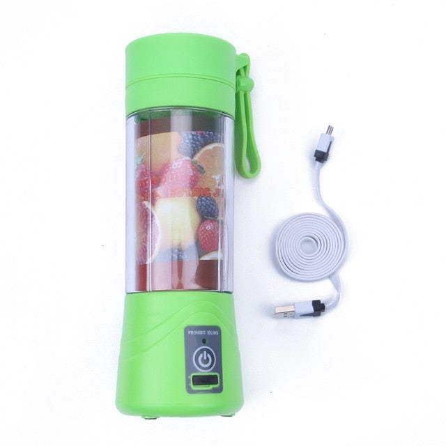 380ml USB Rechargeable Blender Mixer Portable Mini Juicer Juice Machine Smoothie Maker Household Small Juice Extractor New Drop