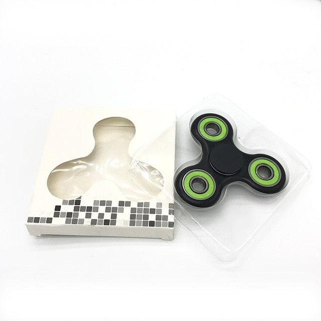 Ceramics Bearing Tri-Spinner ABS EDC Hand Spinners For Autism and ADHD Fidget Spinner Anti Stress kids Toys Long Spin Times