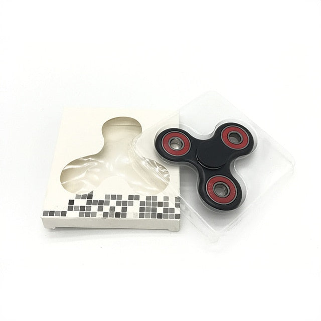 Ceramics Bearing Tri-Spinner ABS EDC Hand Spinners For Autism and ADHD Fidget Spinner Anti Stress kids Toys Long Spin Times