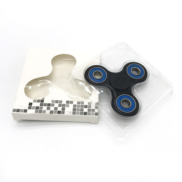 Ceramics Bearing Tri-Spinner ABS EDC Hand Spinners For Autism and ADHD Fidget Spinner Anti Stress kids Toys Long Spin Times