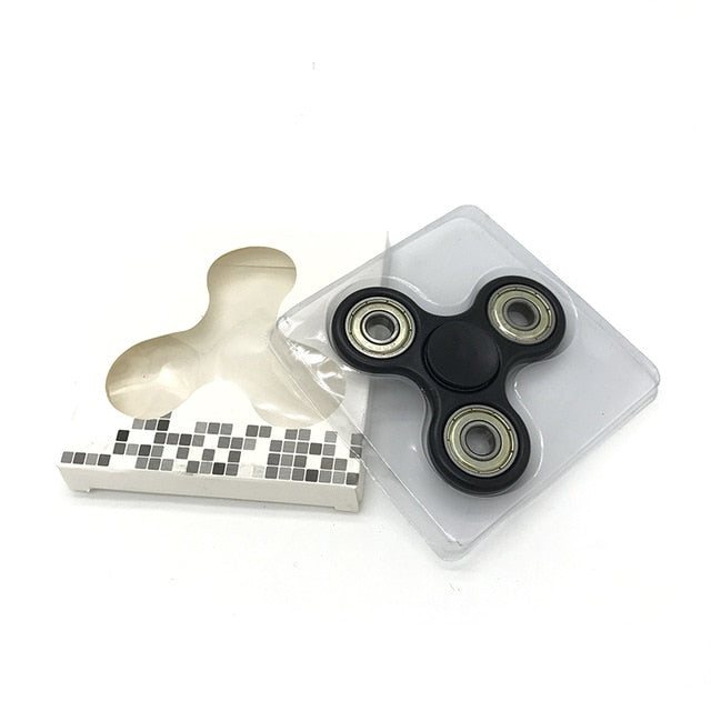 Ceramics Bearing Tri-Spinner ABS EDC Hand Spinners For Autism and ADHD Fidget Spinner Anti Stress kids Toys Long Spin Times