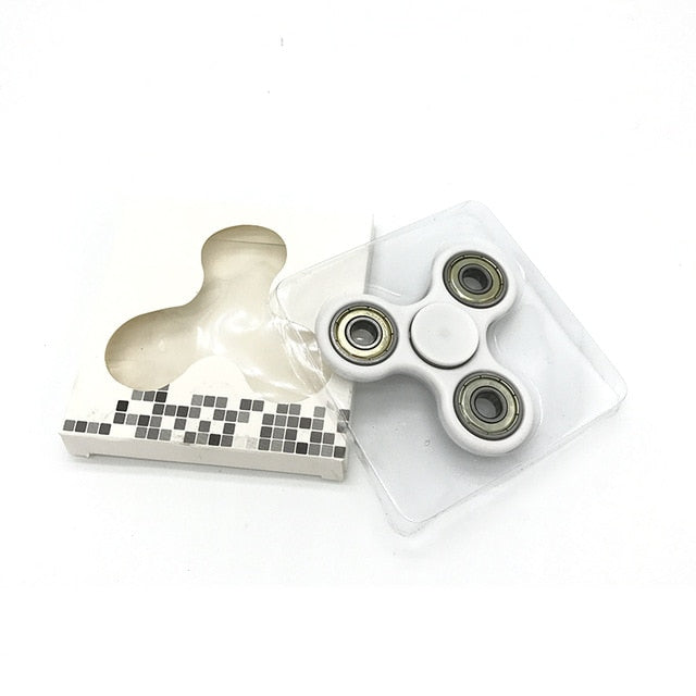 Ceramics Bearing Tri-Spinner ABS EDC Hand Spinners For Autism and ADHD Fidget Spinner Anti Stress kids Toys Long Spin Times