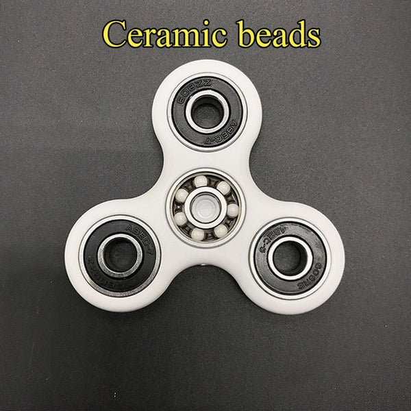 Ceramics Bearing Tri-Spinner ABS EDC Hand Spinners For Autism and ADHD Fidget Spinner Anti Stress kids Toys Long Spin Times