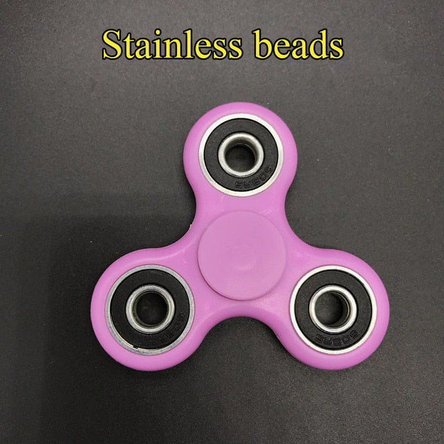 Ceramics Bearing Tri-Spinner ABS EDC Hand Spinners For Autism and ADHD Fidget Spinner Anti Stress kids Toys Long Spin Times