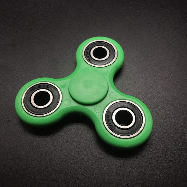 Ceramics Bearing Tri-Spinner ABS EDC Hand Spinners For Autism and ADHD Fidget Spinner Anti Stress kids Toys Long Spin Times