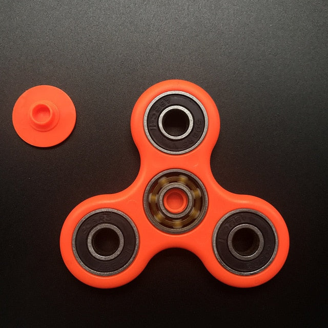 Ceramics Bearing Tri-Spinner ABS EDC Hand Spinners For Autism and ADHD Fidget Spinner Anti Stress kids Toys Long Spin Times