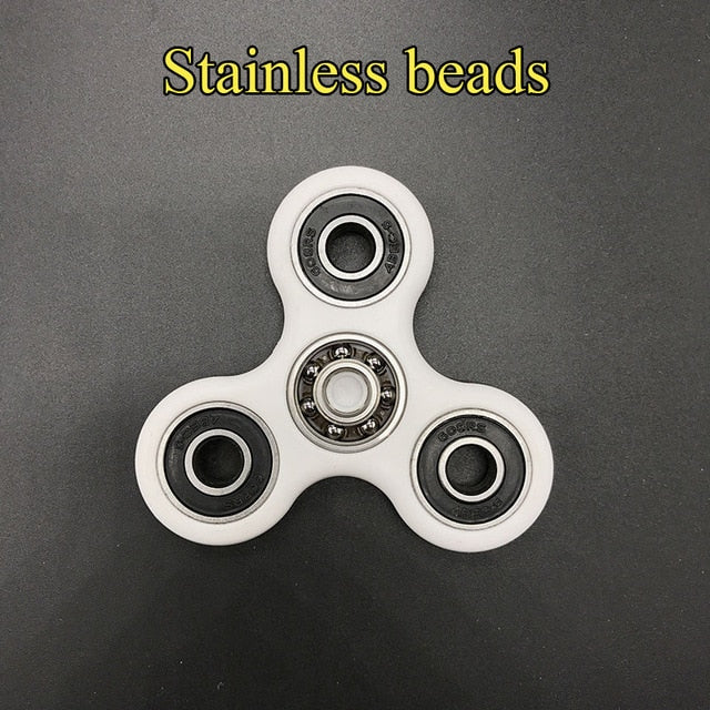 Ceramics Bearing Tri-Spinner ABS EDC Hand Spinners For Autism and ADHD Fidget Spinner Anti Stress kids Toys Long Spin Times