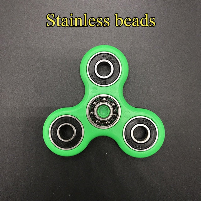 Ceramics Bearing Tri-Spinner ABS EDC Hand Spinners For Autism and ADHD Fidget Spinner Anti Stress kids Toys Long Spin Times