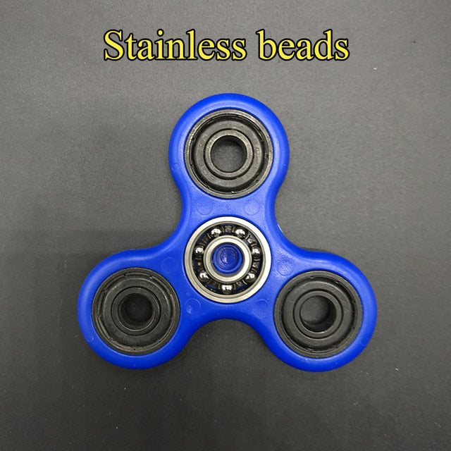 Ceramics Bearing Tri-Spinner ABS EDC Hand Spinners For Autism and ADHD Fidget Spinner Anti Stress kids Toys Long Spin Times