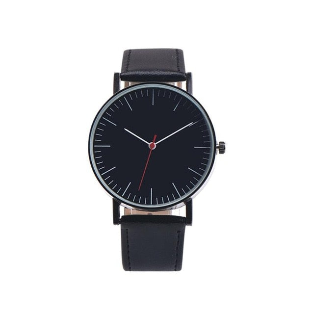 Quartz Wristwatches Relogio Masculino  Business Alloy  Watches Men High Quality Leather Band Analog  Watch relogio masculino