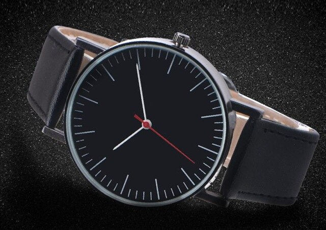 Quartz Wristwatches Relogio Masculino  Business Alloy  Watches Men High Quality Leather Band Analog  Watch relogio masculino